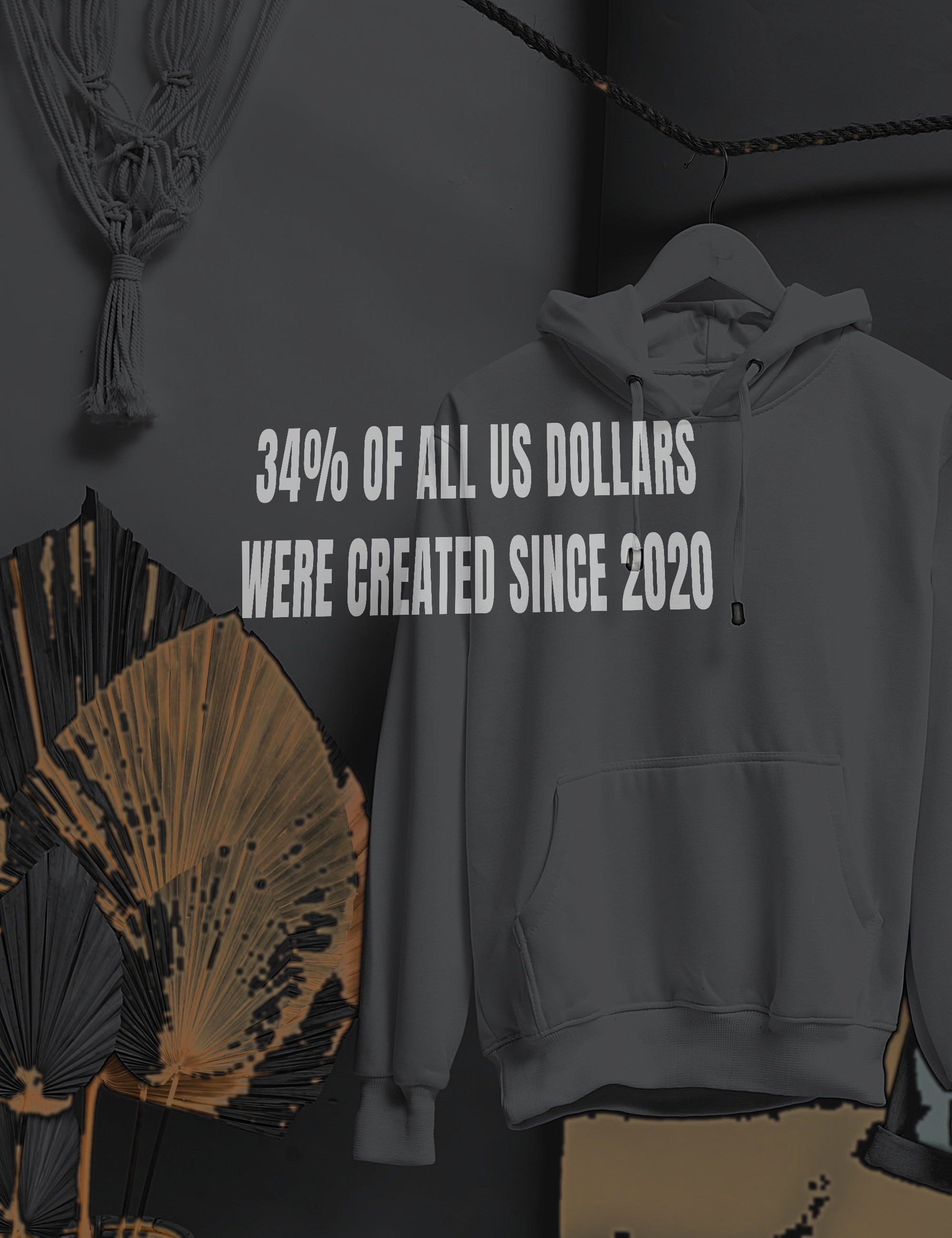 Fed Money Print hoodie — front