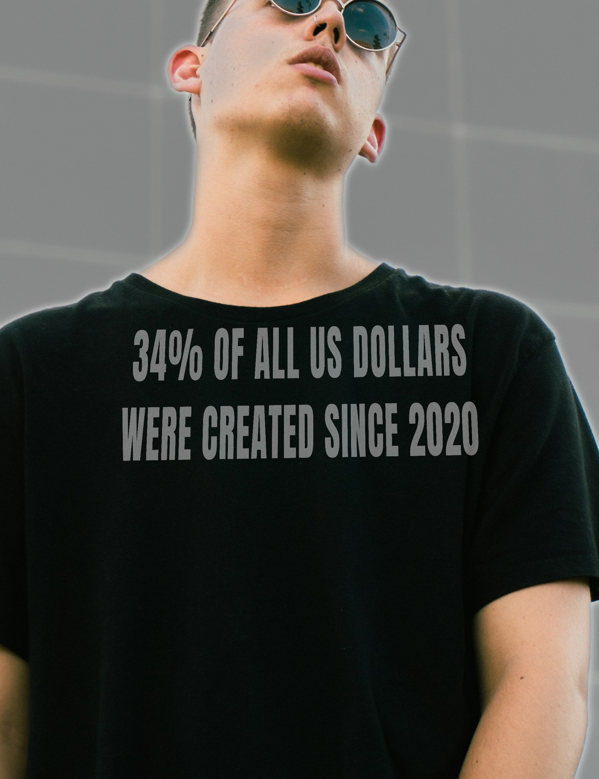 Fed Money Print tee — front